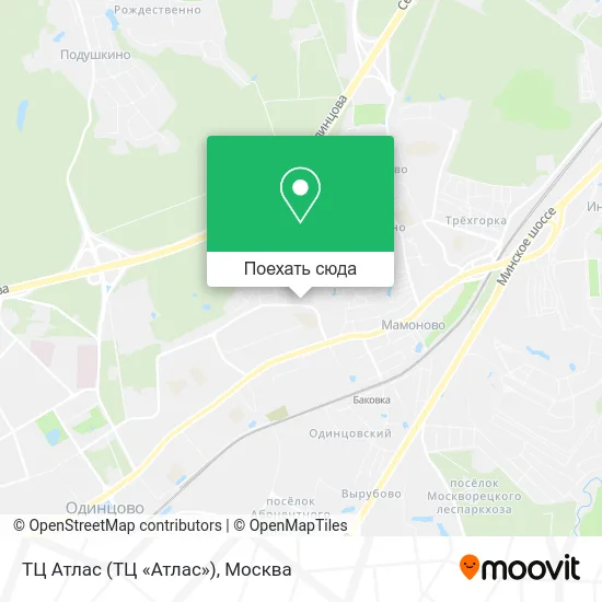 Карта ТЦ Атлас (ТЦ «Атлас»)