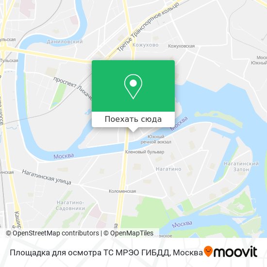 Карта Площадка для осмотра ТС МРЭО ГИБДД