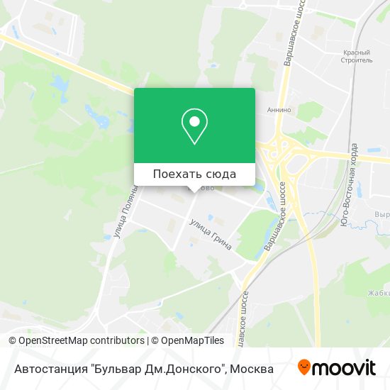 Карта Автостанция "Бульвар Дм.Донского"