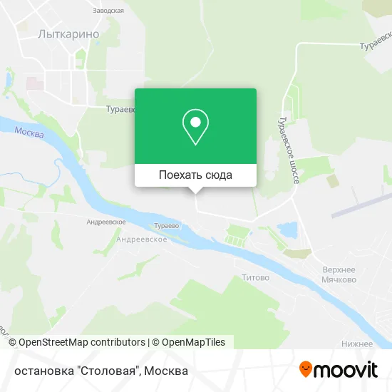 Карта остановка "Столовая"