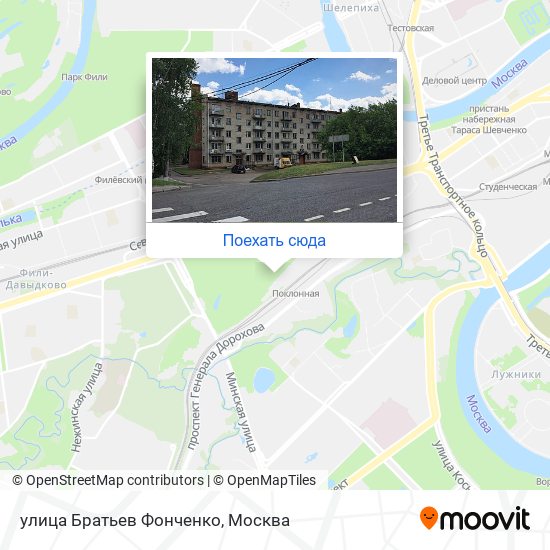 Карта улица Братьев Фонченко