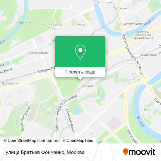 Карта улица Братьев Фонченко