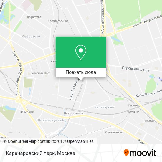 Карта Карачаровский парк