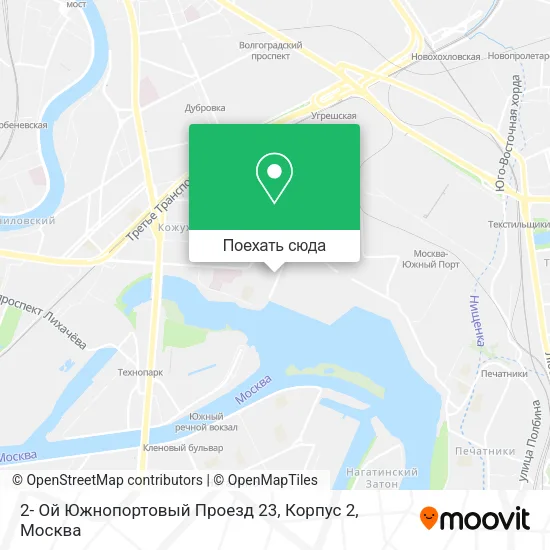 Карта 2- Ой Южнопортовый Проезд 23, Корпус 2