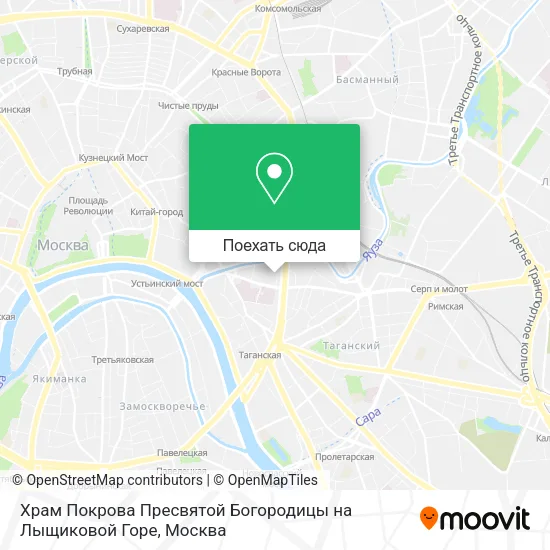Карта Храм Покрова Пресвятой Богородицы на Лыщиковой Горе