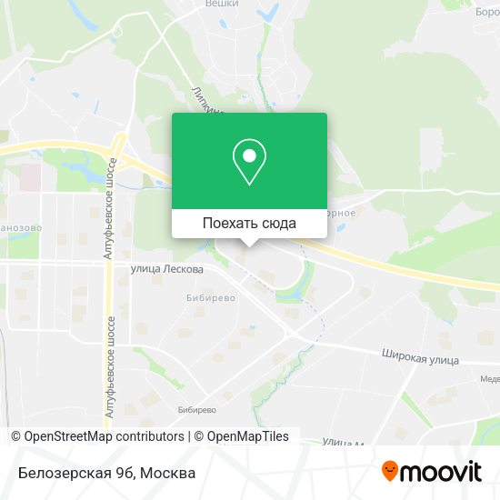 Карта Белозерская 9б