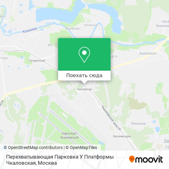 Карта Перехватывающая Парковка У Платформы Чкаловская