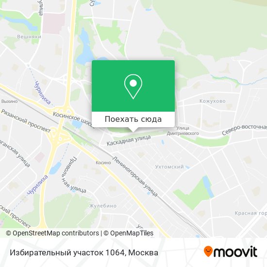 Карта Избирательный участок 1064