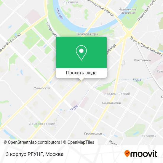 Карта 3 корпус РГУНГ