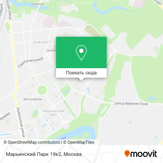Карта Марьинский Парк 19к2