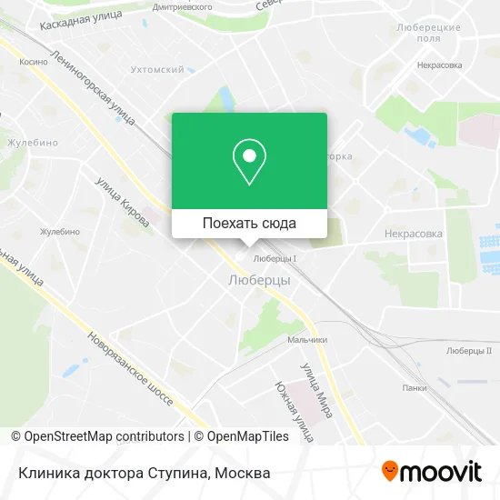 Карта Клиника доктора Ступина