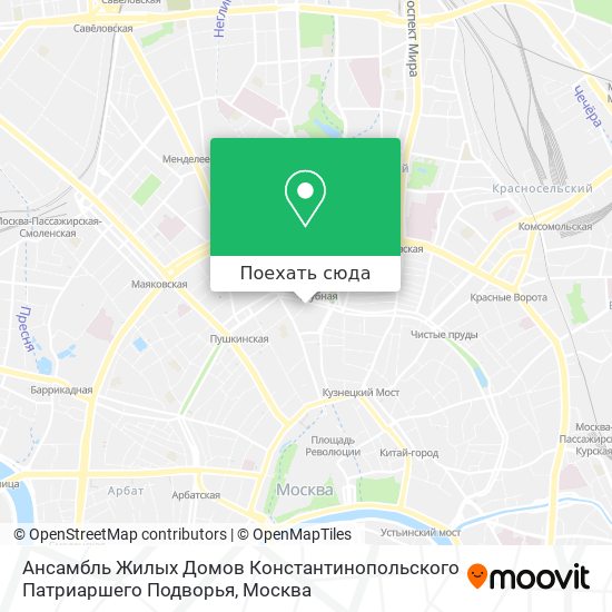 Карта Ансамбль Жилых Домов Константинопольского Патриаршего Подворья