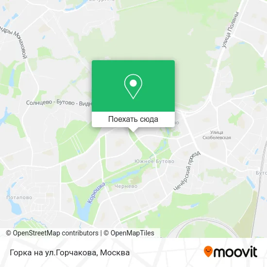 Карта Горка на ул.Горчакова
