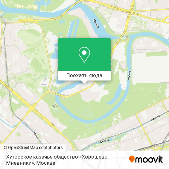 Карта Хуторское казачье общество «Хорошево-Мневники»