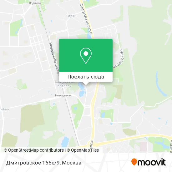 Карта Дмитровское 165е/9
