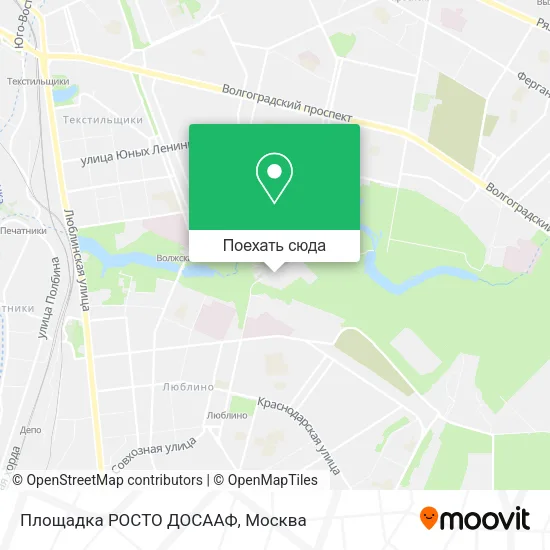 Карта Площадка РОСТО ДОСААФ
