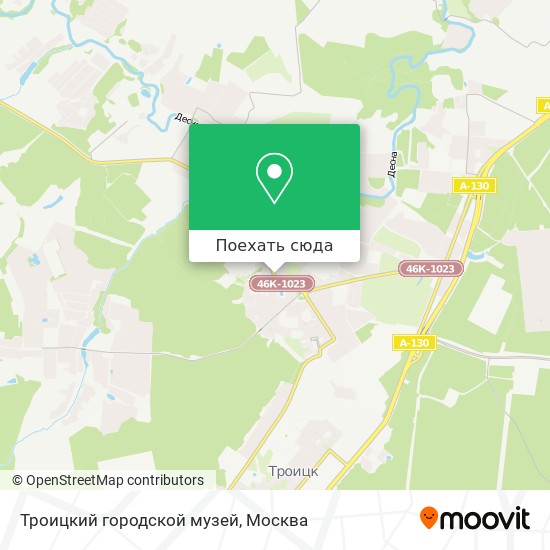 Карта Троицкий городской музей