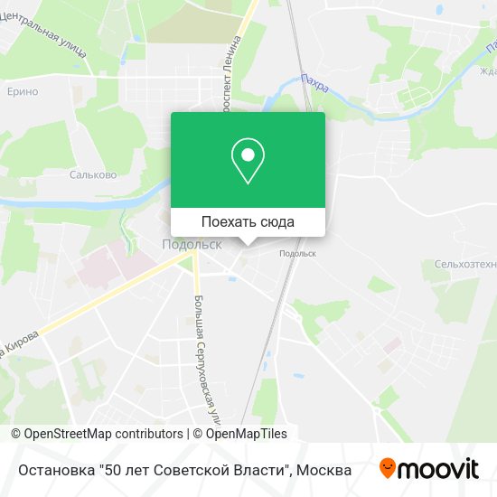 Карта Остановка "50 лет Советской Власти"