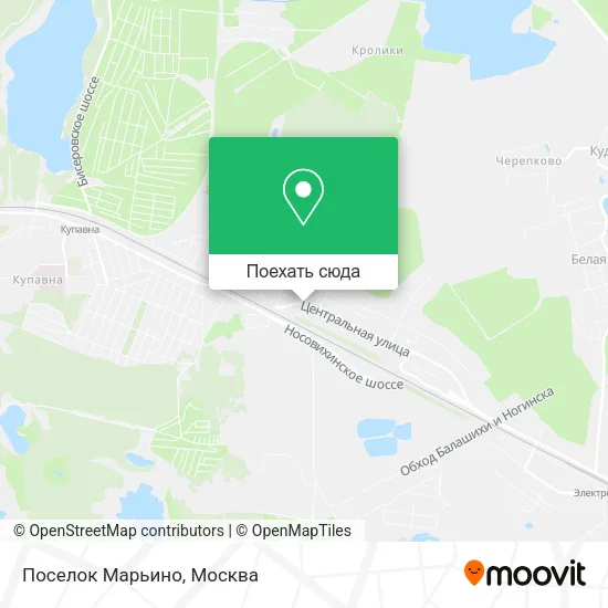 Карта Поселок Марьино