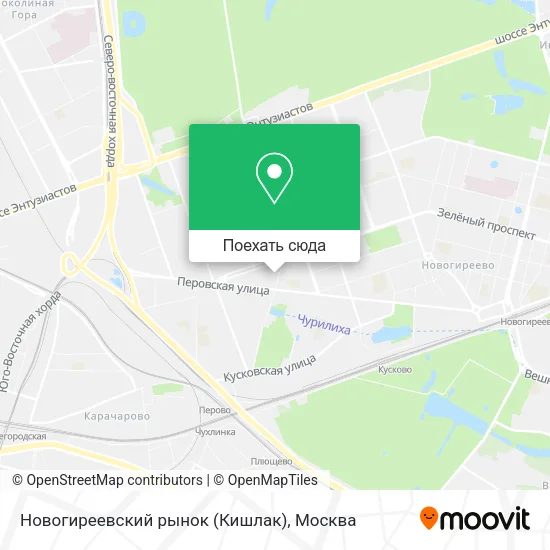 Карта Новогиреевский рынок (Кишлак)
