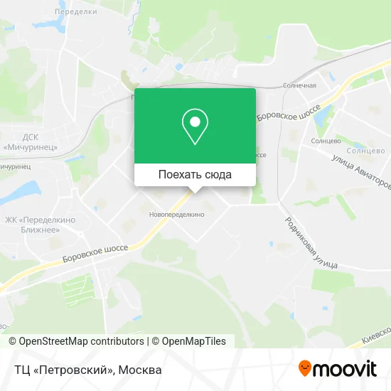 Карта ТЦ «Петровский»