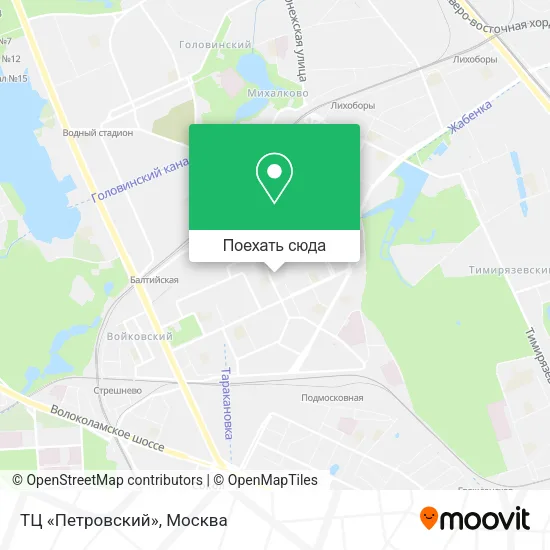 Карта ТЦ «Петровский»