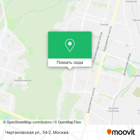Карта Чертановская ул., 54-2