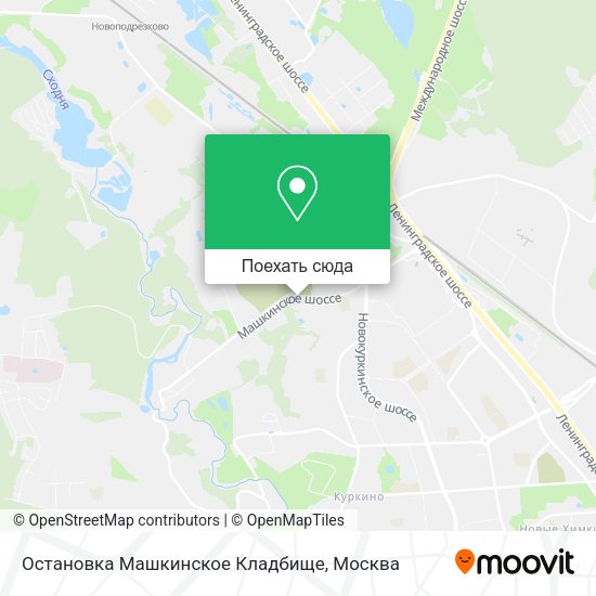 Карта Остановка Машкинское Кладбище