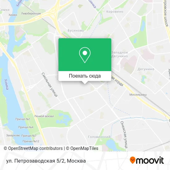 Карта ул. Петрозаводская 5/2