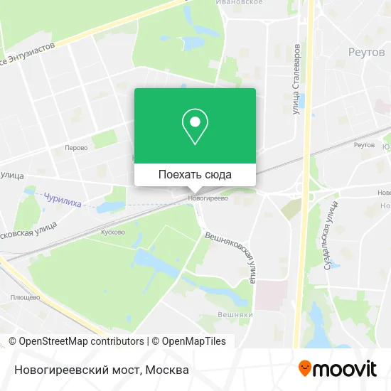 Карта Новогиреевский мост