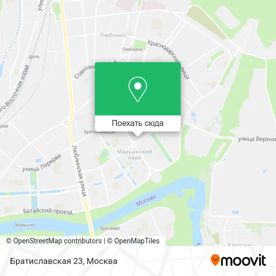 Карта Братиславская 23