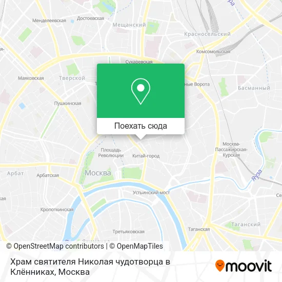 Карта Храм святителя Николая чудотворца в Клённиках