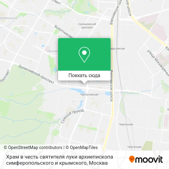 Карта Храм в честь святителя луки архиепископа симферопольского и крымского