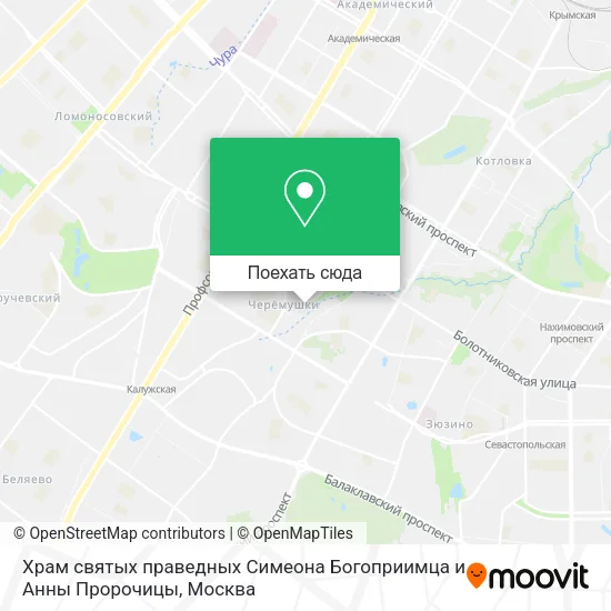 Карта Храм святых праведных Симеона Богоприимца и Анны Пророчицы