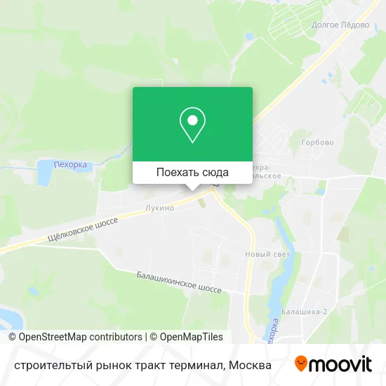 Карта строительтый рынок тракт терминал