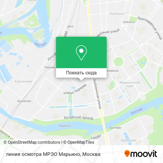 Карта линия осмотра МРЭО Марьино