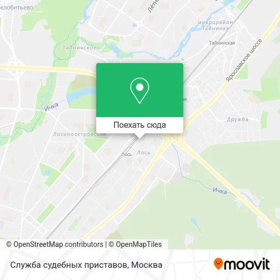 Карта Служба судебных приставов
