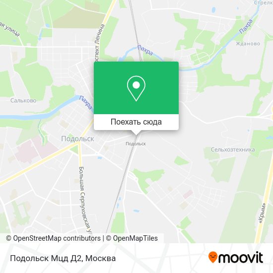 Карта Подольск Мцд Д2