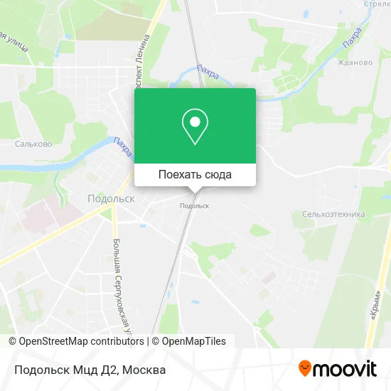 Карта Подольск Мцд Д2