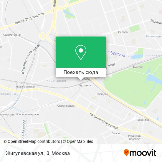 Карта Жигулевская ул., 3