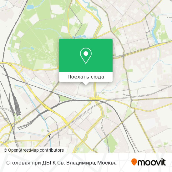 Карта Столовая при ДБГК Св. Владимира