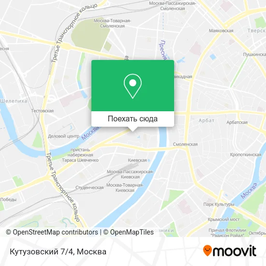 Карта Кутузовский 7/4
