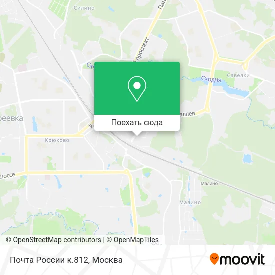 Карта Почта России к.812