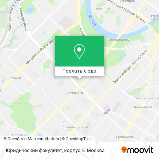 Карта Юридический факультет, корпус Б