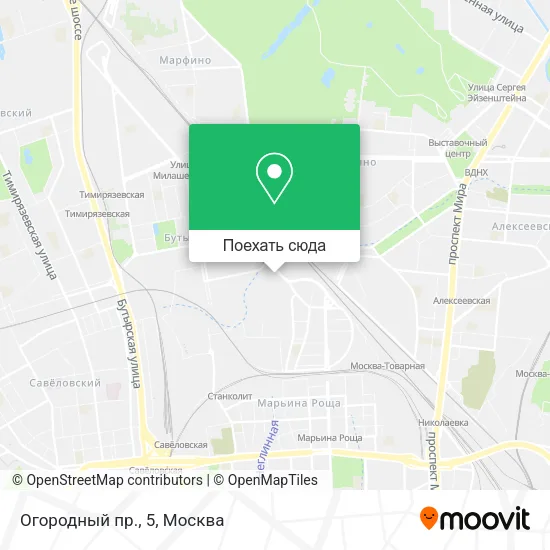 Карта Огородный пр., 5