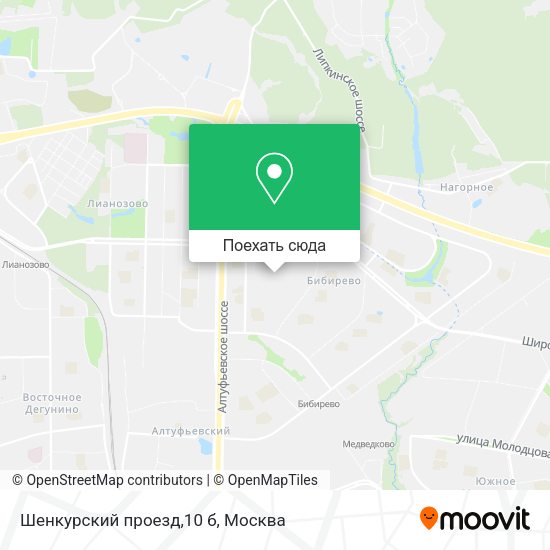 Карта Шенкурский проезд,10 б