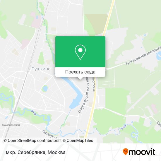 Карта мкр. Серебрянка