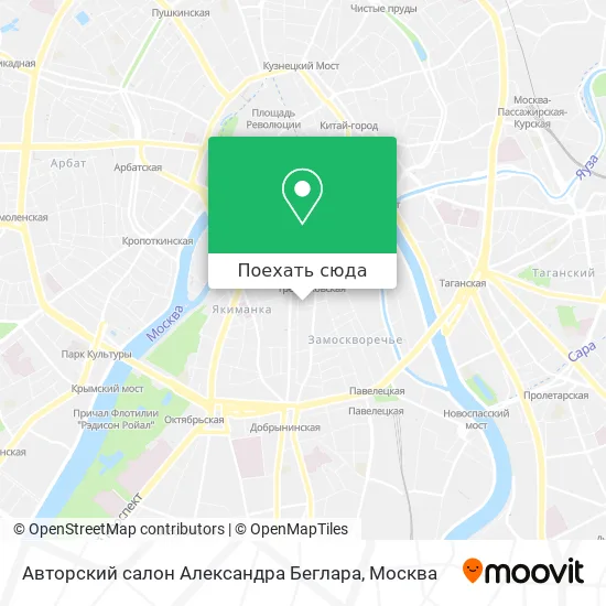 Карта Авторский салон Александра Беглара