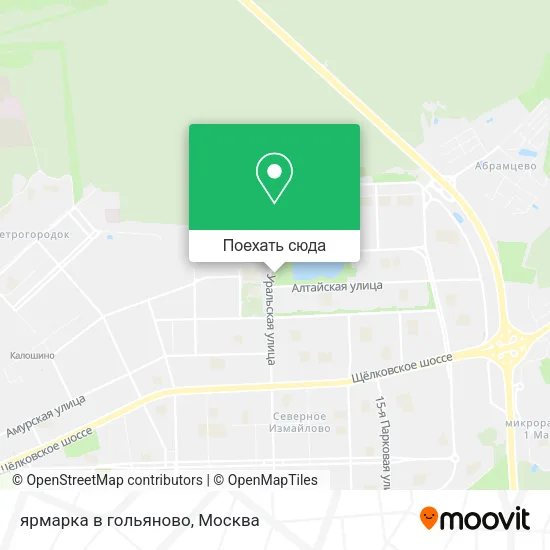 Карта ярмарка в гольяново