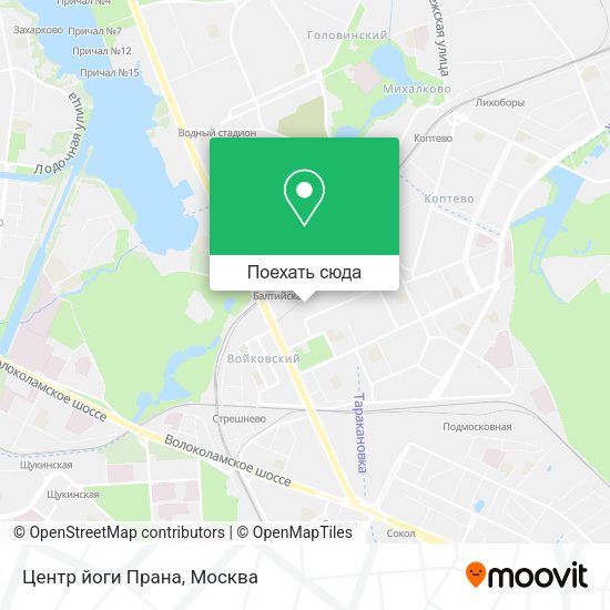 Карта Центр йоги Прана